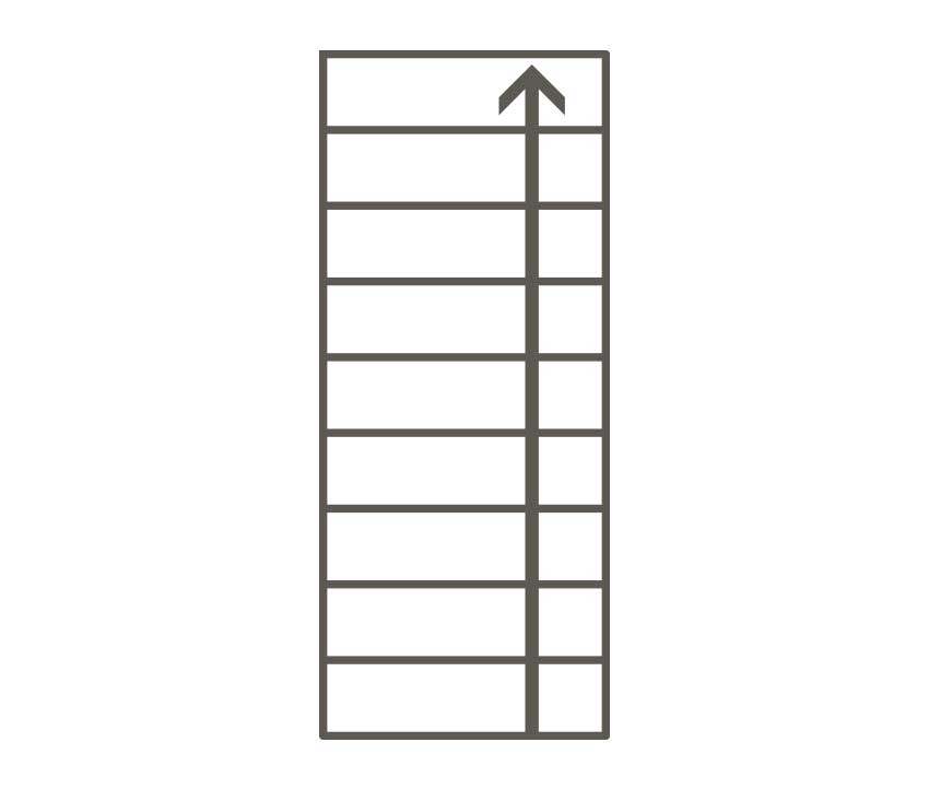 straight flight staircase illustration