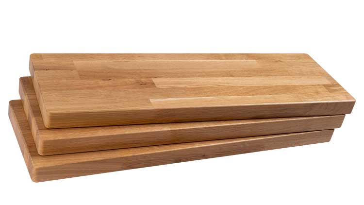 varnished oak treads