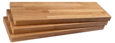 tread materiale solid oak varnished