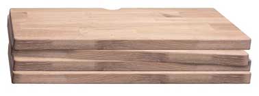 tread materiale oak with white oiled