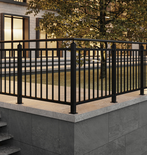 Balustrade kit ACADIA Black, RAL 9005