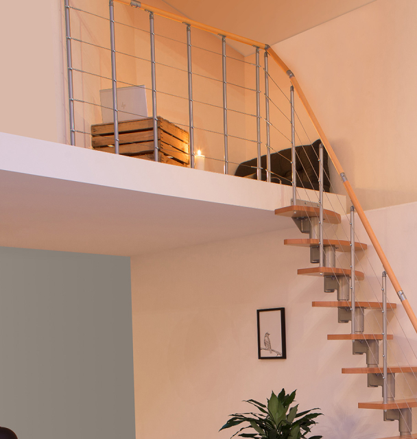 Landing banister Rome 1m Grey, RAL 9006