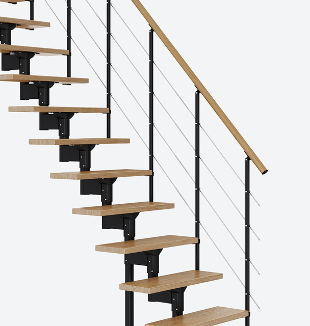 Additional staircase banister BOSTON Pearl grey