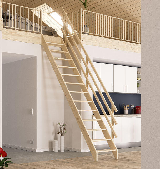 Loft stair BURGAU Black