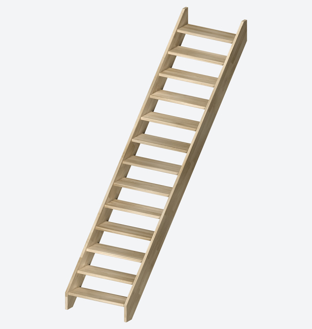 Staircase HELSINKI oak Untreated