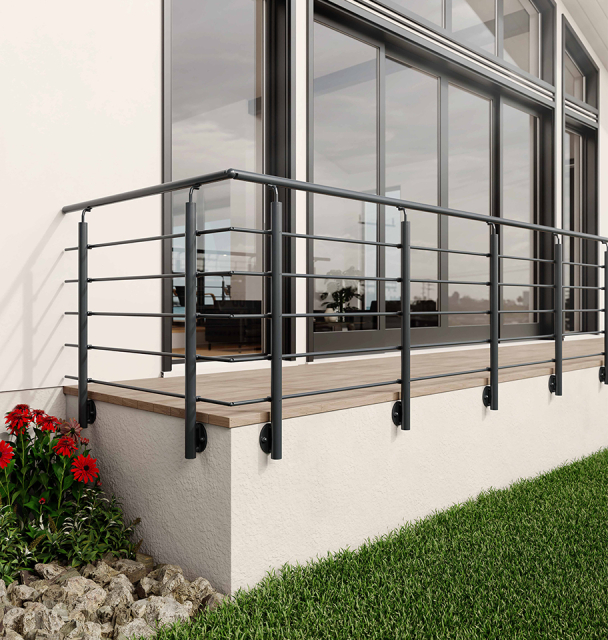 Balustrade kit NEW RONDO RAL 7016 Anthracite, RAL 7016