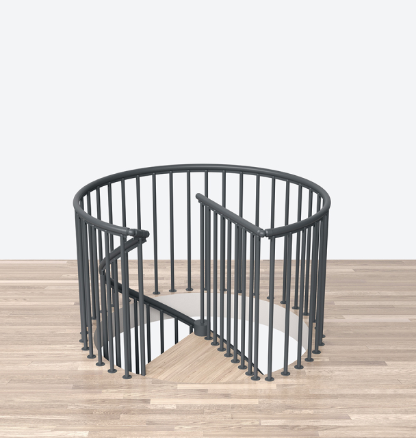 Landing banister spiral CLASSIC-ROUND