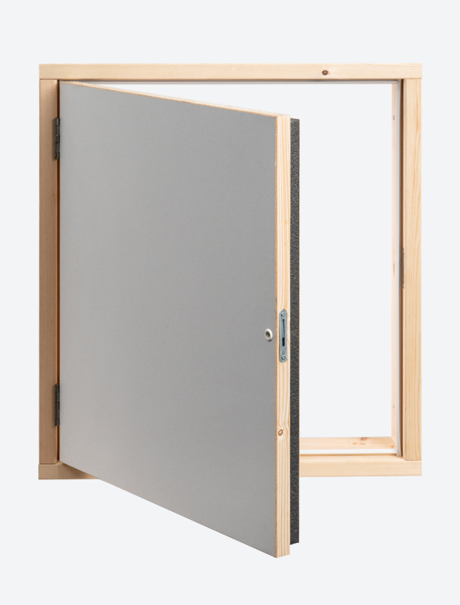 Fire-resistant wall hatch EI45 White