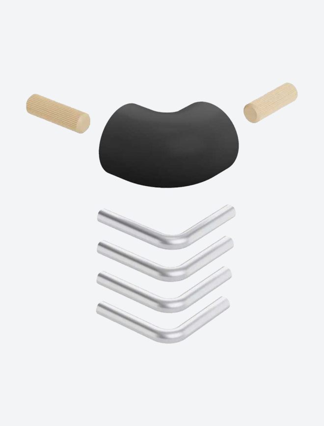 Corner kit for landing banister BOSTON