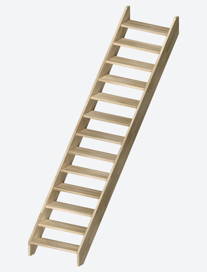 Staircase HELSINKI oak Untreated