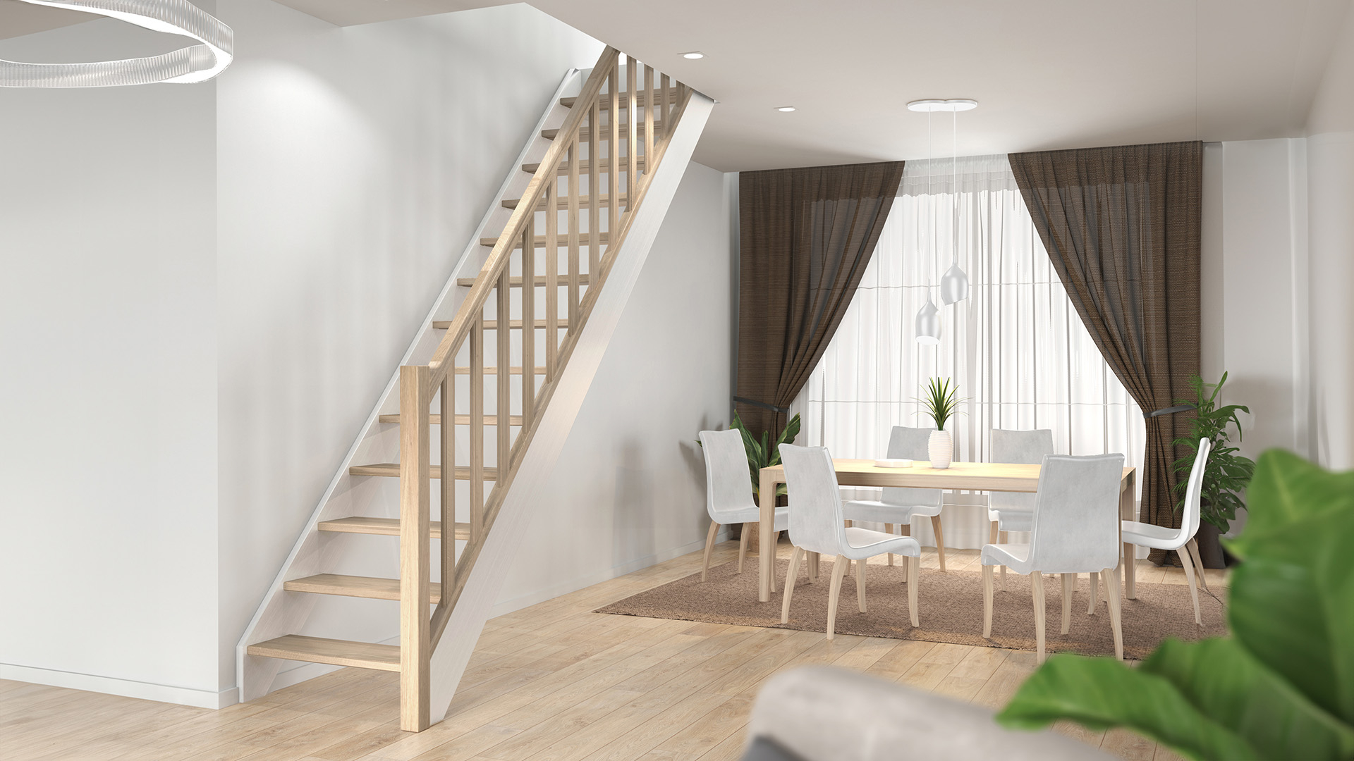 Staircase HELSINKI white White