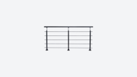 Balustrade kit PROVA 5 Black Black, RAL 9005