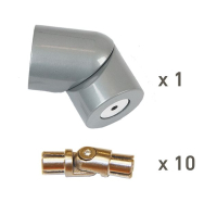 Handrail corner kit PROVA balustrade 10 Alu
