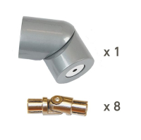 Handrail corner kit Alu PROVA 8