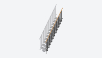 Additional staircase banister CLASSIC 3 Anthracite, RAL 7016