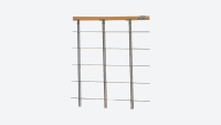 Landing banister Rome 1m Grey, RAL 9006