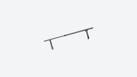 Telescopic handrail in steel | Made to measure